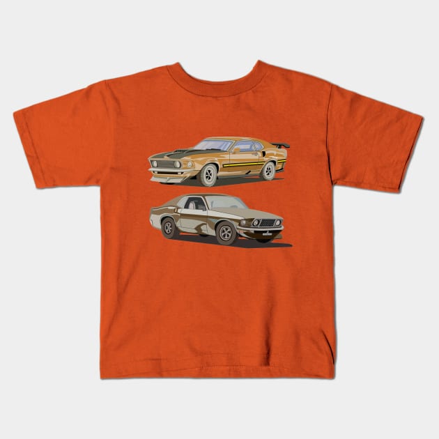 Muscle car Kids T-Shirt by An.D.L.